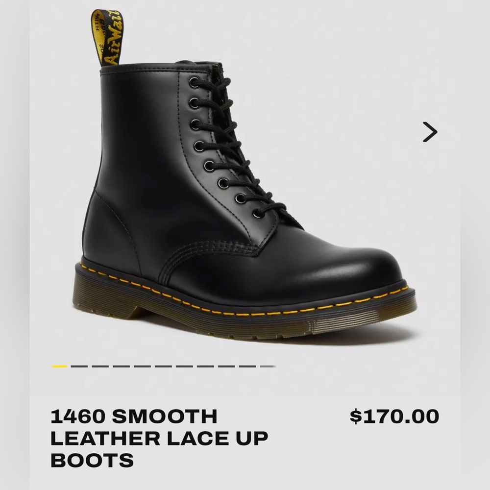 Doc Marten’s 1460 Smooth Leather Lace Up Boots